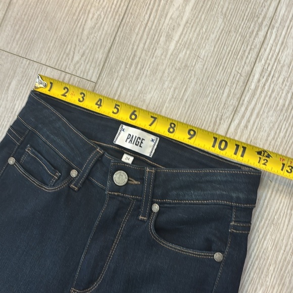 Paige Hoxton Ultra Skinny Dark Wash Blue Jeans size 24 - Picture 7 of 9